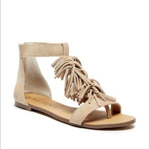 Sole Society Koa Fringe Sandals